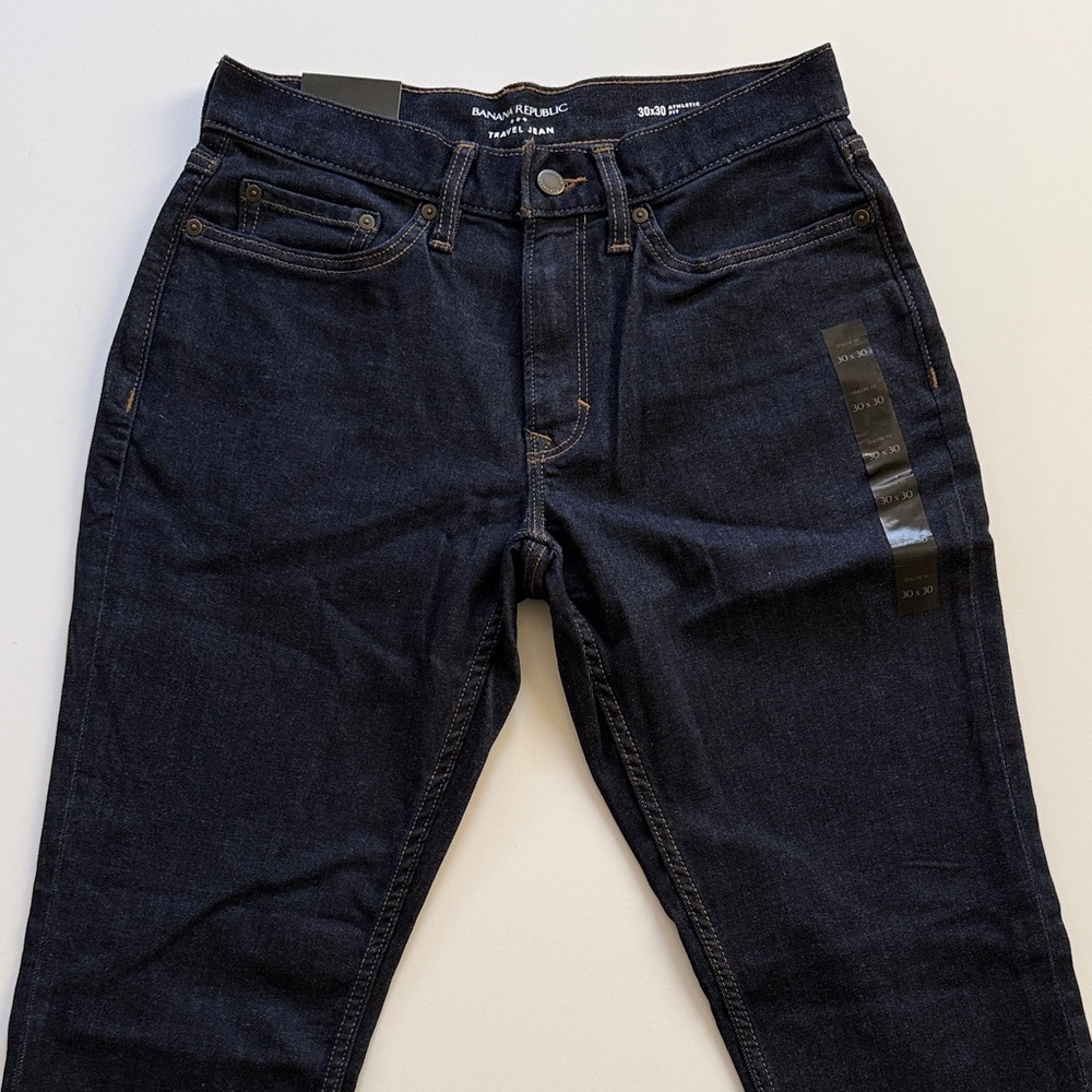 Banana Republic Men's Deep Indigo Slim Straight Jeans